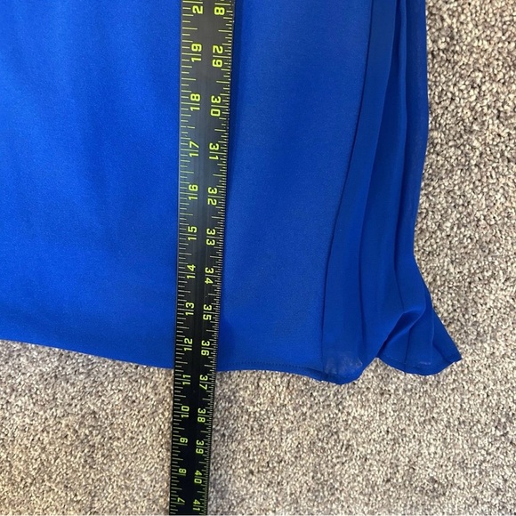 DKNY Women's Dress Royal Blue Pleated Sides Sleeveless Size 6 - NWT $129 - Picture 11 of 16